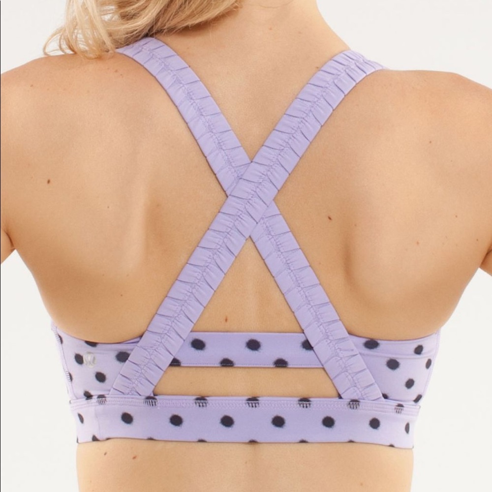Lululemon Inner Heart Bra High Noon Dot Lilac💜